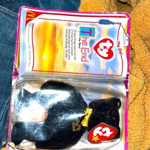The End the Bear McDonalds TY The End Teenie Beanie Baby 1999 Rare